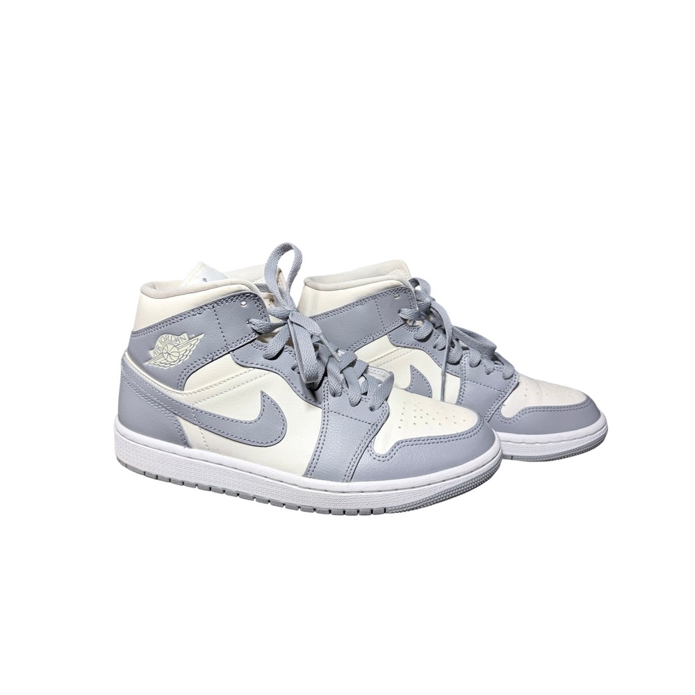 Jordan 1 Mid Women 8.5 Stealth Grey Sail